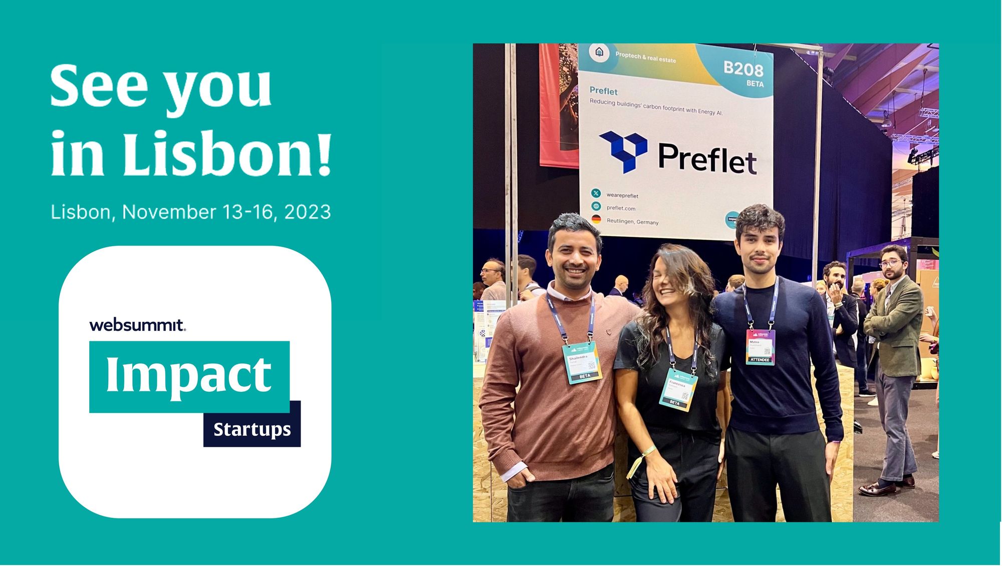Featured as Impact Startup at Web Summit 2023